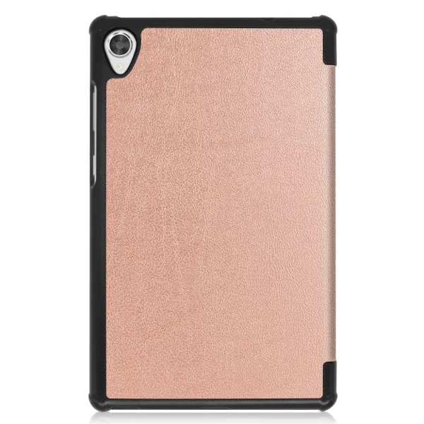 LEATHER Zaklápací obal Lenovo Tab M8 (TB-8505F) / M8 3. generácia ružovozlatý
