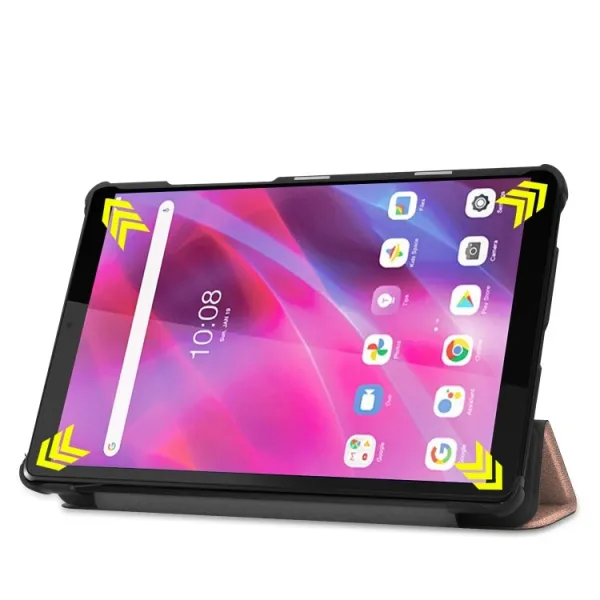 LEATHER Zaklápací obal Lenovo Tab M8 (TB-8505F) / M8 3. generácia ružovozlatý