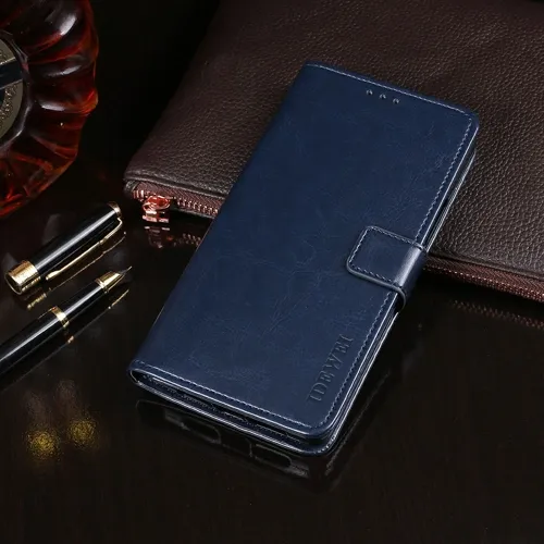 IDEWEI Peňaženkový kryt Huawei Nova 9 tmavomodrý