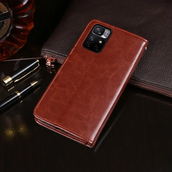 IDEWEI Peňaženkový kryt Xiaomi Redmi Note 11 Pro biely