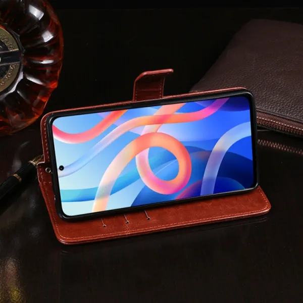 IDEWEI Peňaženkový kryt Xiaomi Redmi Note 11 Pro biely
