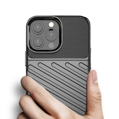 THUNDER Ochranný kryt Apple iPhone 13 Pro Max čierny