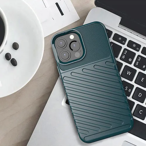 THUNDER Ochranný kryt Apple iPhone 13 Pro Max zelený
