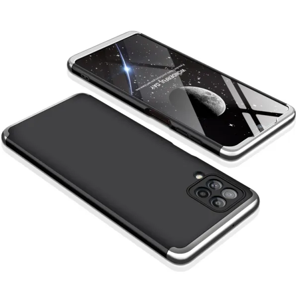 360° Ochranný kryt Samsung Galaxy M32 čierny-strieborný