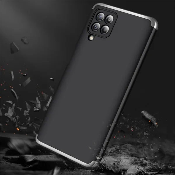 360° Ochranný kryt Samsung Galaxy M32 čierny-strieborný