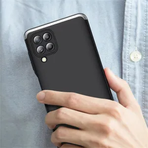 360° Ochranný kryt Samsung Galaxy M32 čierny-strieborný
