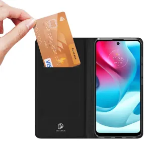 DUX Peňaženkový kryt Motorola Moto G60s čierny
