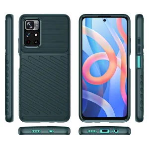 THUNDER Ochranný kryt Xiaomi Poco M4 Pro 5G / Redmi Note 11S 5G zelený
