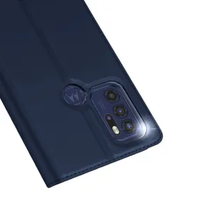 DUX Peňaženkový kryt Motorola Moto G60s modrý