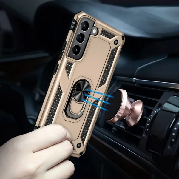 RING Ochranný obal pre Samsung Galaxy S22 Plus 5G zlatý