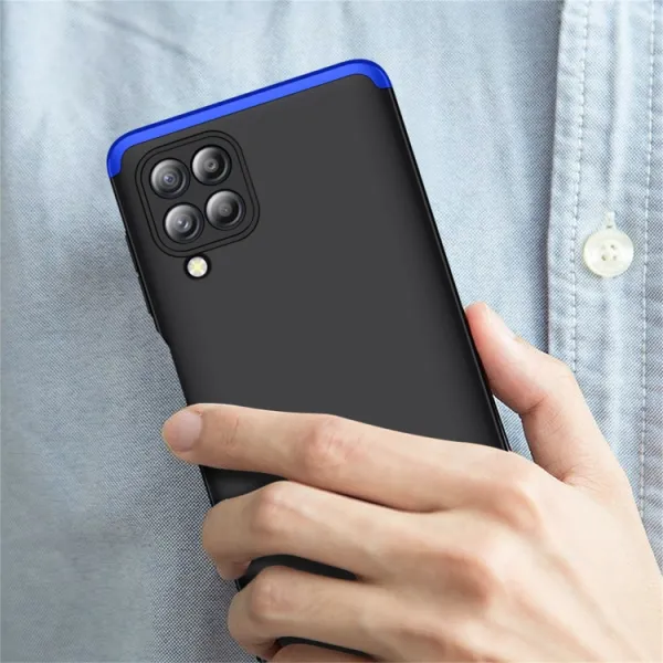 360° Ochranný kryt Samsung Galaxy M32 čierny-modrý