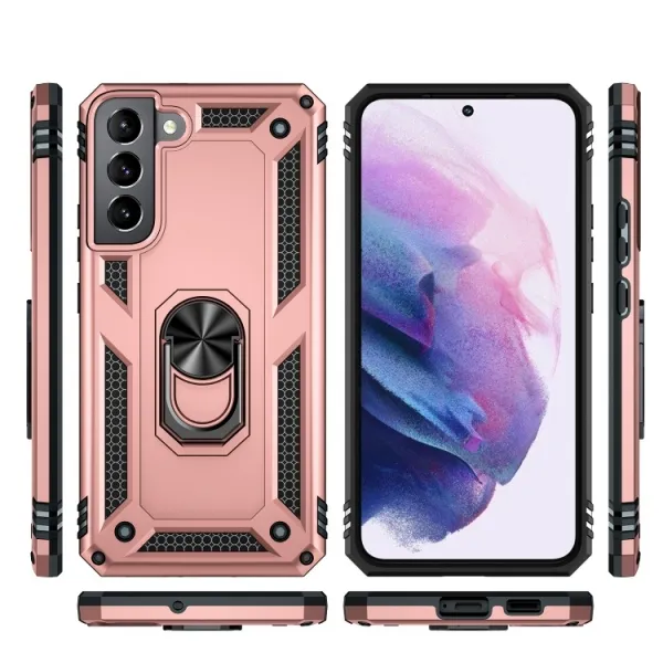 RING Ochranný obal pre Samsung Galaxy S22 Plus 5G ružový