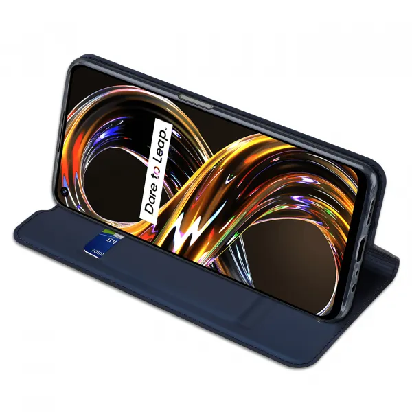 DUX Peňaženkový kryt Realme 8i modrý