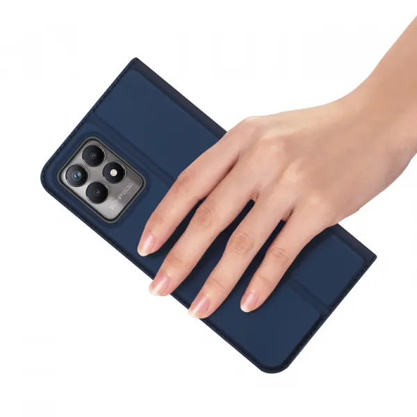 DUX Peňaženkový kryt Realme 8i modrý
