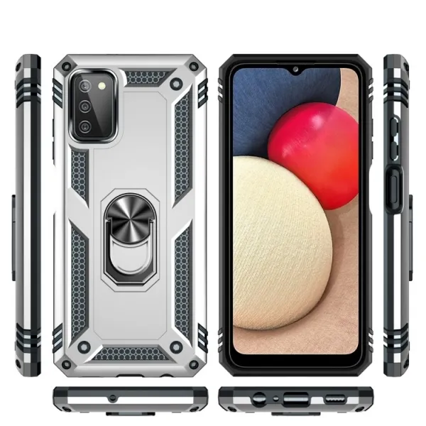 RING Ochranný obal pre Samsung Galaxy A03s strieborný