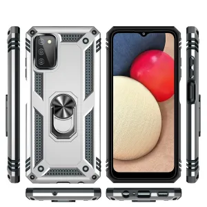 RING Ochranný obal pre Samsung Galaxy A03s strieborný
