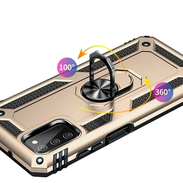 RING Ochranný obal pre Samsung Galaxy A03s zlatý