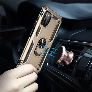 RING Ochranný obal pre Samsung Galaxy A03s zlatý