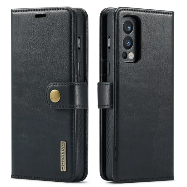 DG.MING Peňaženkový obal 2v1 OnePlus Nord N200 5G čierny