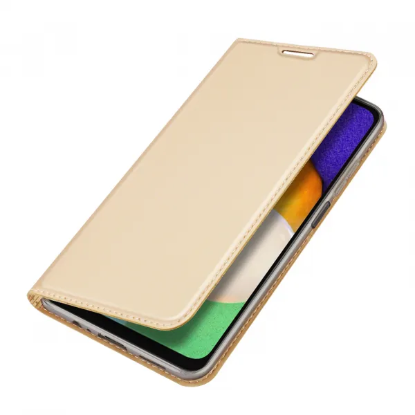 DUX Peňaženkový kryt Samsung Galaxy A13 5G zlatý