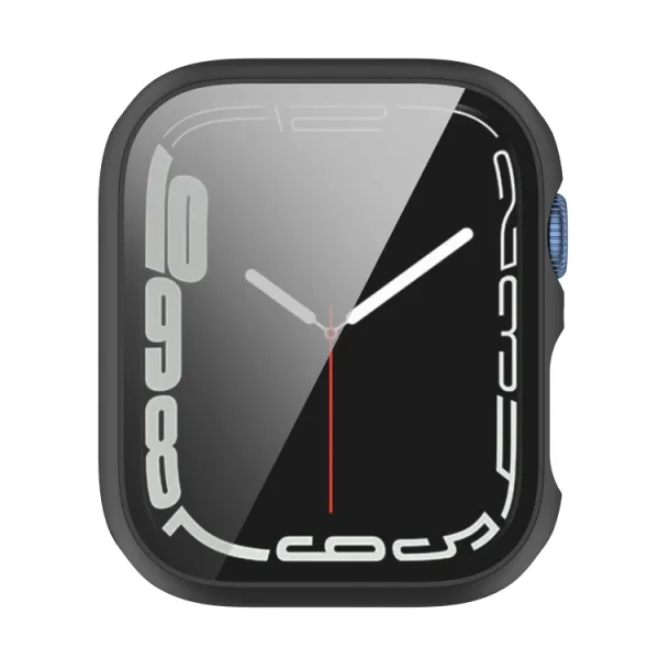 Plastový obal s ochranným sklom pre Apple Watch 9 / 8 / 7 (41mm) modrý