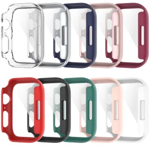 Plastový obal s ochranným sklom pre Apple Watch 9 / 8 / 7 (41mm) modrý