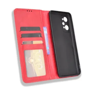 BUSINESS Peňaženkový kryt pre Realme GT Neo2 5G červený