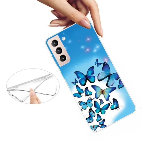 ART Silikónový kryt Samsung Galaxy S22 Plus 5G BLUE BUTTERFLY