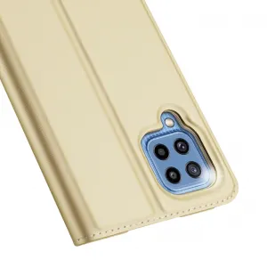 DUX Peňaženkový kryt Samsung Galaxy M32 zlatý