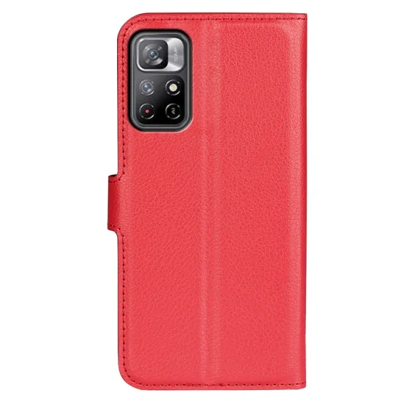 LITCHI Ochranný kryt pre Xiaomi Poco M4 Pro 5G / Redmi Note 11S 5G červený