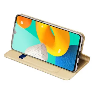 DUX Peňaženkový kryt Samsung Galaxy M32 zlatý