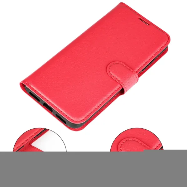 LITCHI Ochranný kryt pre Xiaomi Poco M4 Pro 5G / Redmi Note 11S 5G červený