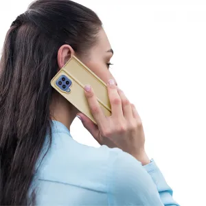 DUX Peňaženkový kryt Samsung Galaxy M32 zlatý