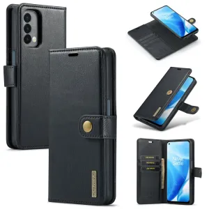 DG.MING Peňaženkový obal 2v1 OnePlus Nord N200 5G čierny
