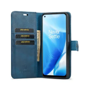 DG.MING Peňaženkový obal 2v1 OnePlus Nord N200 5G modrý