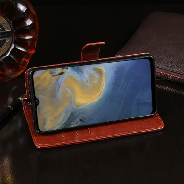 IDEWEI Peňaženkový kryt ZTE Blade A51 2020 biely