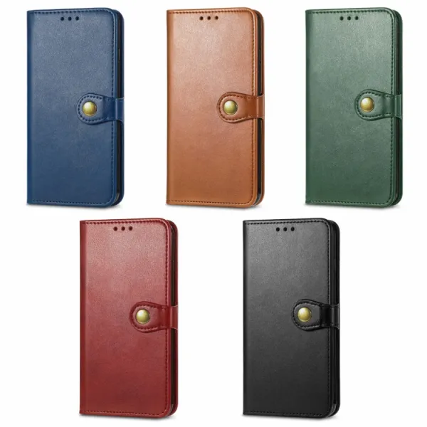 LEATHER BUCKLE Peňaženkový obal Google Pixel 6 modrý