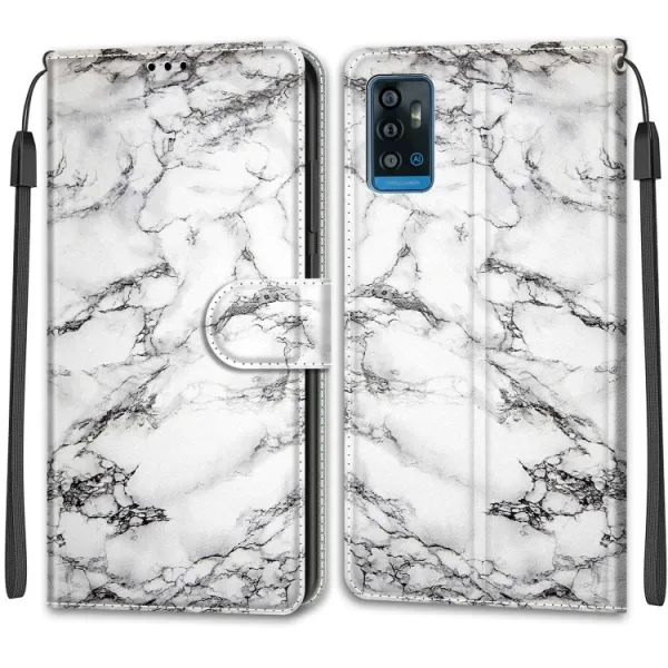 ART Peňaženkový kryt pre ZTE Blade A71 2020 MARBLE