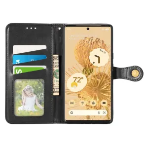 LEATHER BUCKLE Peňaženkový obal Google Pixel 6 čierny