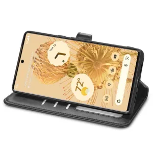 LEATHER BUCKLE Peňaženkový obal Google Pixel 6 čierny