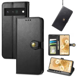 LEATHER BUCKLE Peňaženkový obal Google Pixel 6 čierny