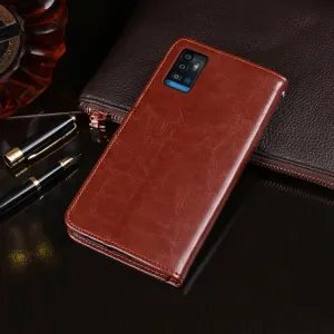 IDEWEI Peňaženkový kryt ZTE Blade A71 2020 biely