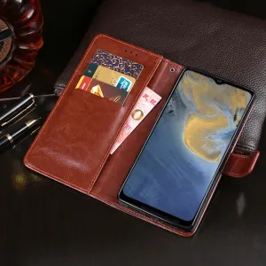 IDEWEI Peňaženkový kryt ZTE Blade A71 2020 biely