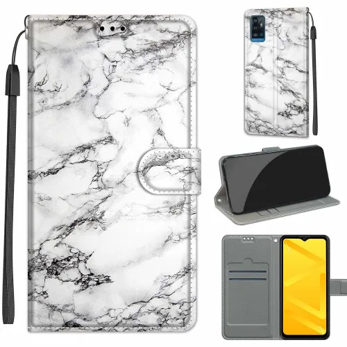 ART Peňaženkový kryt pre ZTE Blade A71 2020 MARBLE