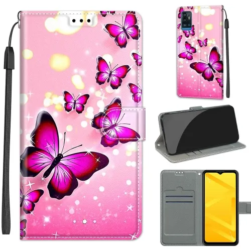 ART Peňaženkový kryt pre ZTE Blade A71 2020 BUTTERFLIES