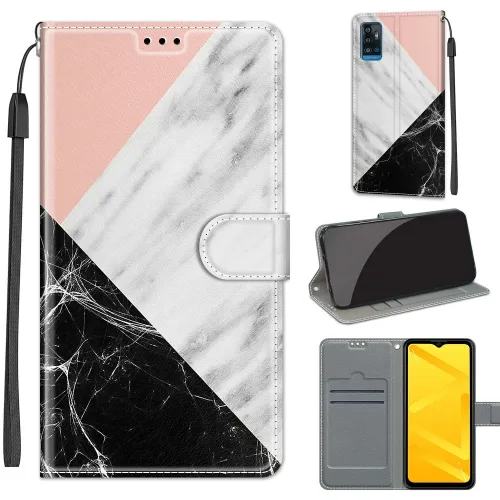 ART Peňaženkový kryt pre ZTE Blade A71 2020 PINK MARBLE