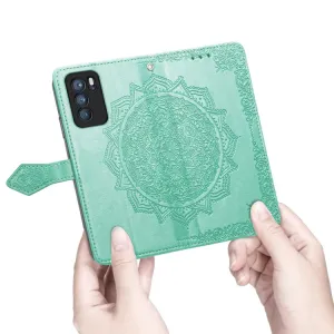 ART Peňaženkový kryt Oppo Reno6 Pro 5G (Mediatek) ORNAMENT zelený