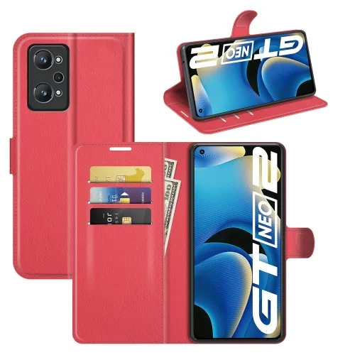 LITCHI Ochranný kryt pre Realme GT Neo2 5G červený
