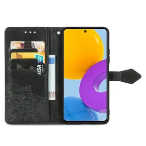 ART Peňaženkový kryt Samsung Galaxy M52 5G ORNAMENT čierny