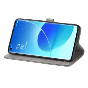 ART Peňaženkový kryt Oppo Reno6 Pro 5G (Mediatek) ORNAMENT šedý